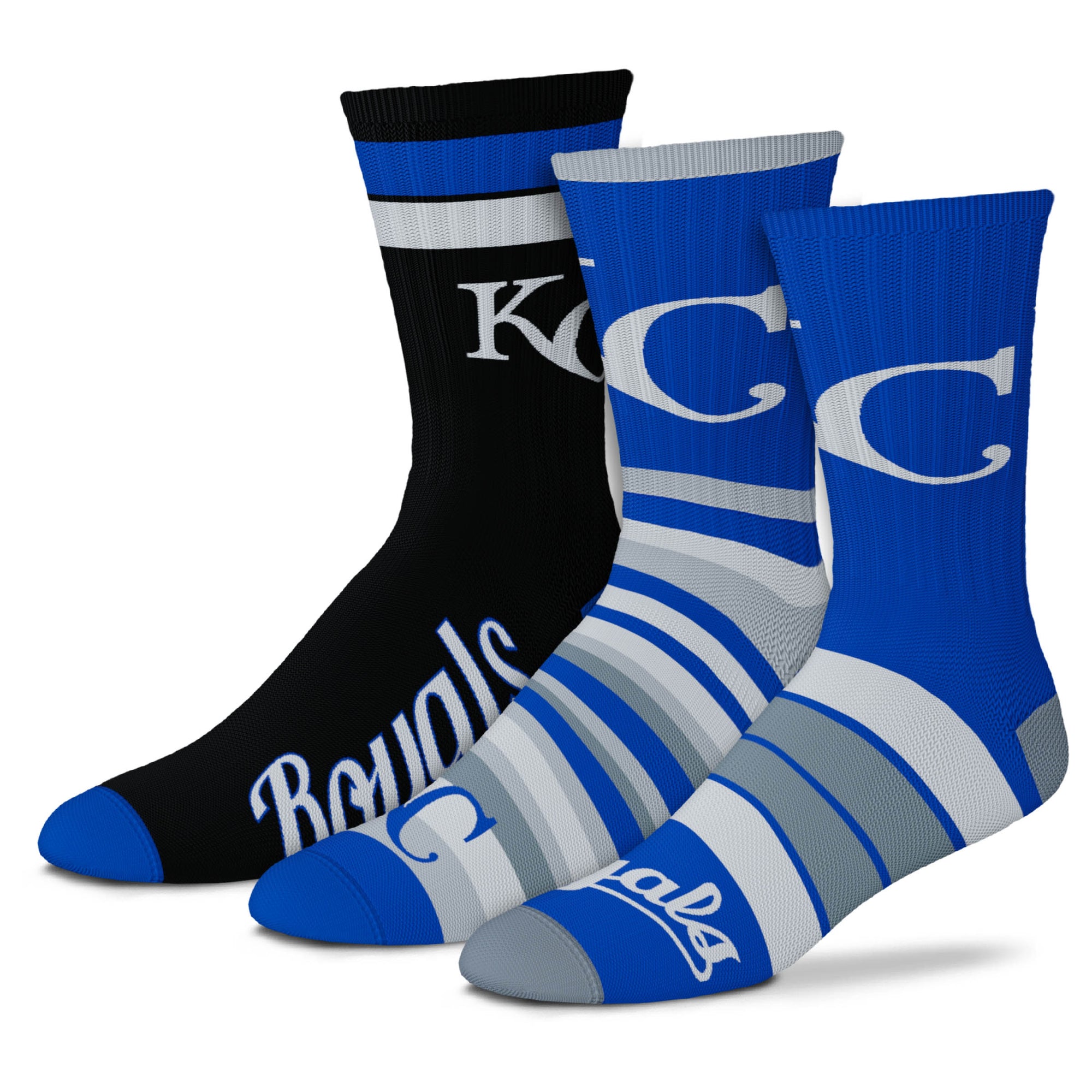 Kansas City Royals - Team Batch (3 Pack) Socks – For Bare Feet
