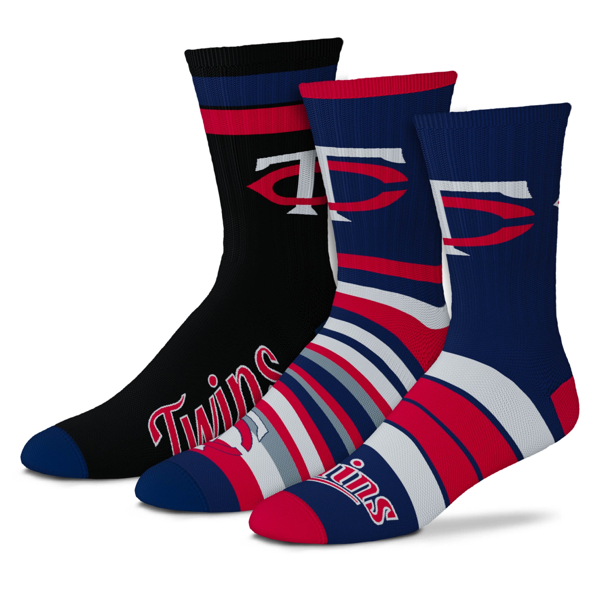 Men's Atlanta Braves MVP 3-Pack Crew Socks