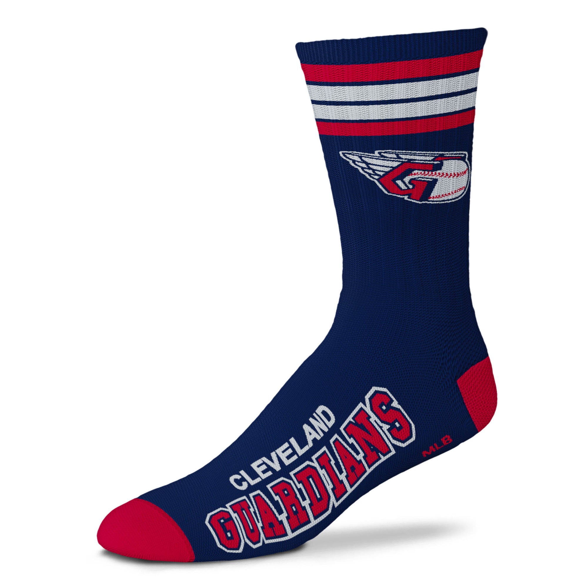 Cleveland Guardians - 4 Stripe Deuce Socks