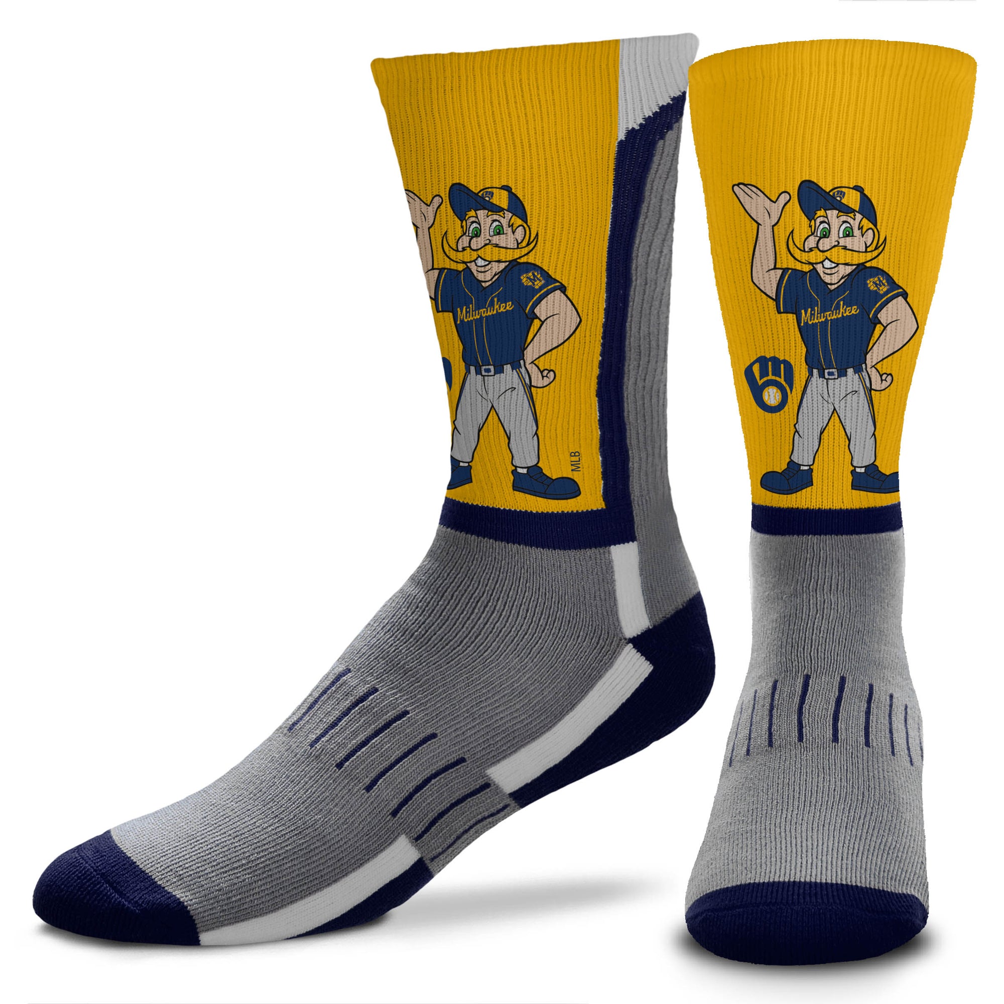 Milwaukee Brewers - Mascot Snoop V-Curve Socks