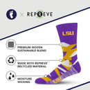 LSU Tigers - Breakout Premium Crew Socks