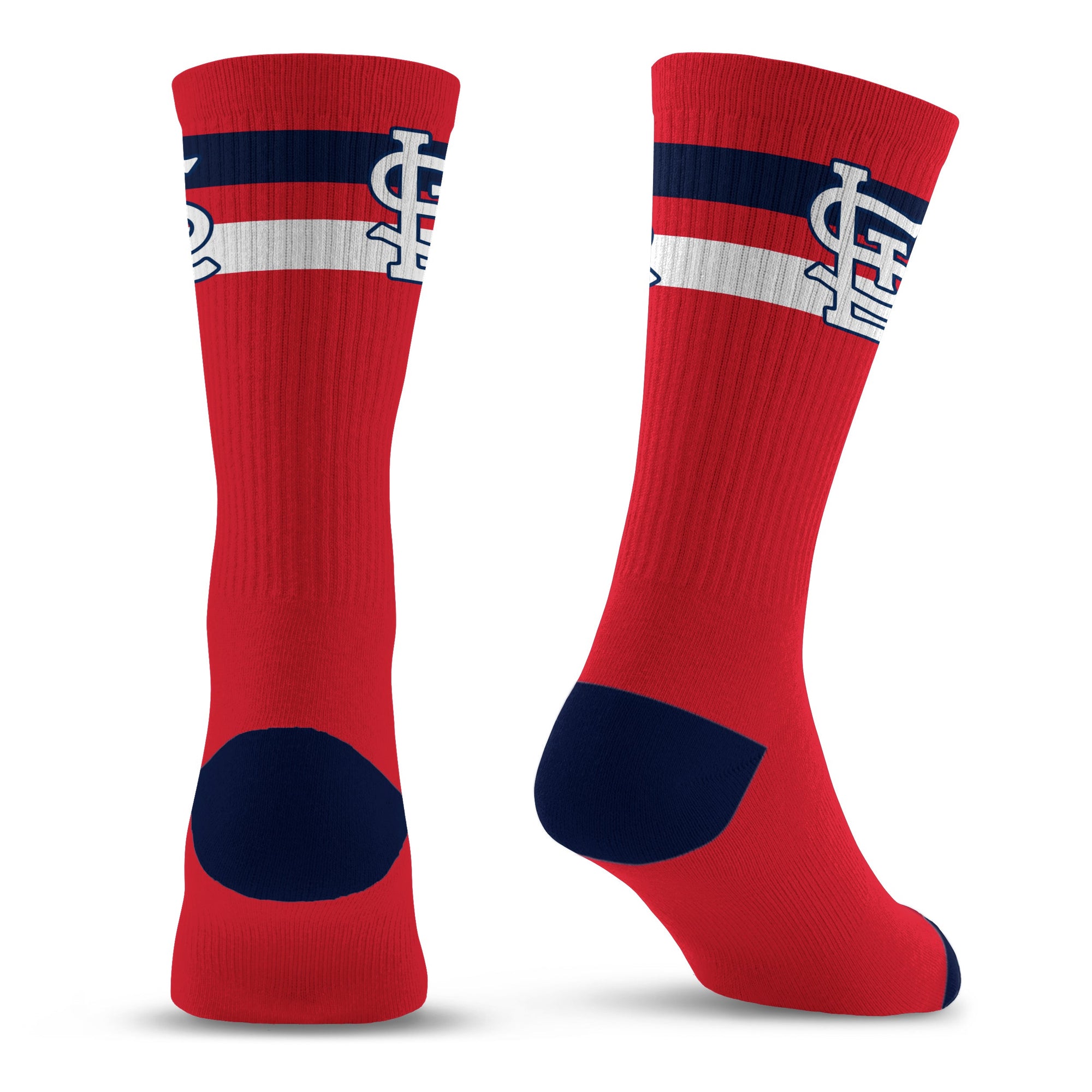 Cardinal Red Socks Made of New Wool