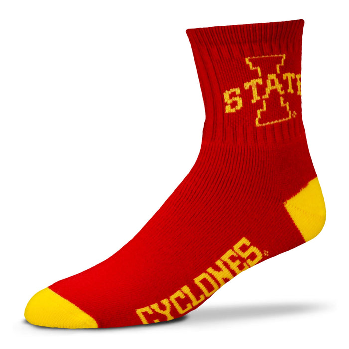 Comfy Feet NCAA Iowa State Cyclones Low Pro Stripe Slip on Slippers, Medium