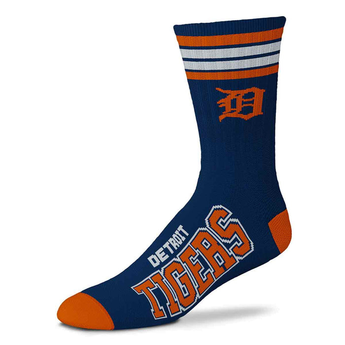 Officially Licensed MLB Detroit Tigers Digi Socks, Size Large/XL | for Bare Feet