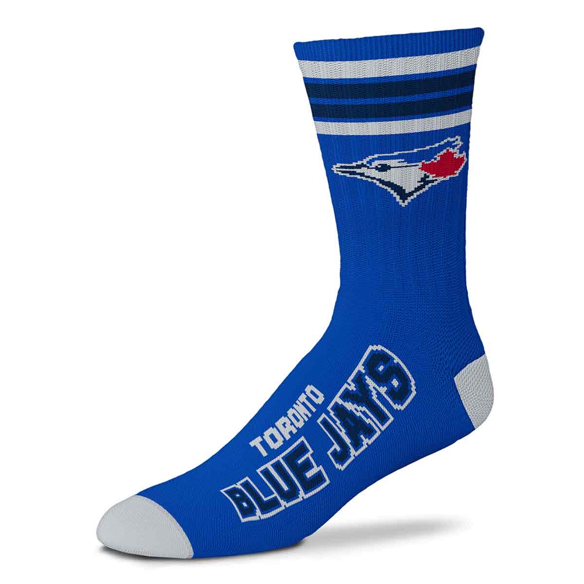 Toronto Blue Jays - 4 Stripe Deuce Socks For Bare Feet Toronto Blue Jays - 4 Stripe Deuce Socks For Bare Feet