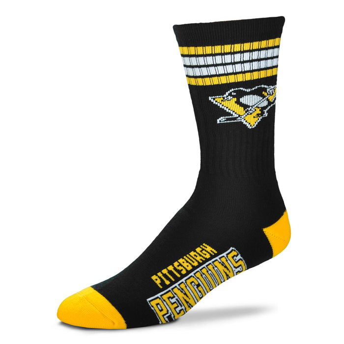 Officially Licensed NHL Pittsburgh Penguins Legend Premium Crew Socks, Size Small/Medium | for Bare Feet