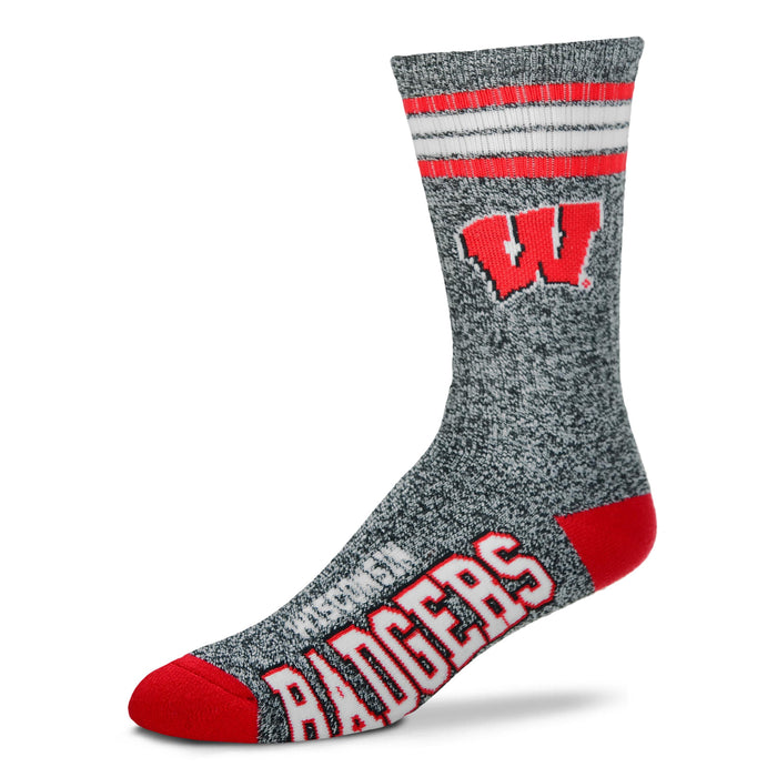Wisconsin Badgers - Marbled 4 Stripe Deuce