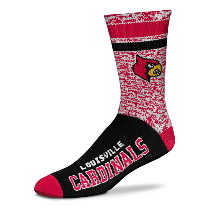  Louisville Cardinals No Show Socks (Large Adult (10-13)) :  Sports & Outdoors
