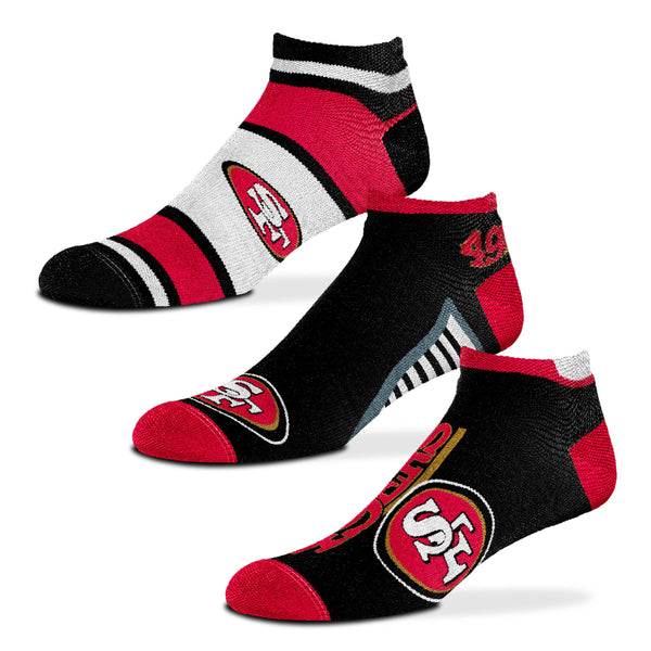 San Francisco 49ers Show Me The Money! Ankle Socks, 3-Pack Red