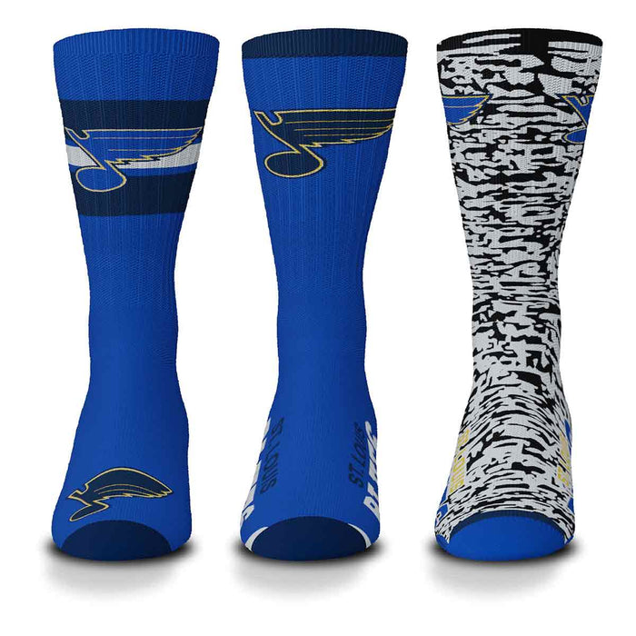 St. Louis Blues For Bare Feet Youth Bobble Head Quarter-Length Socks