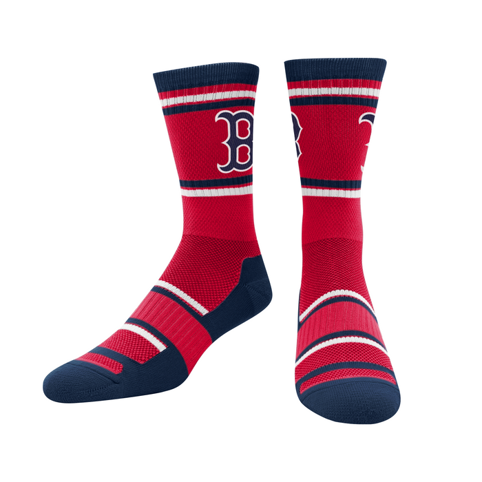 Officially Licensed MLB Boston Red Sox MVP Socks, Size Large | for Bare Feet