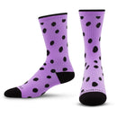 Premium Crew Socks Dottie Purple