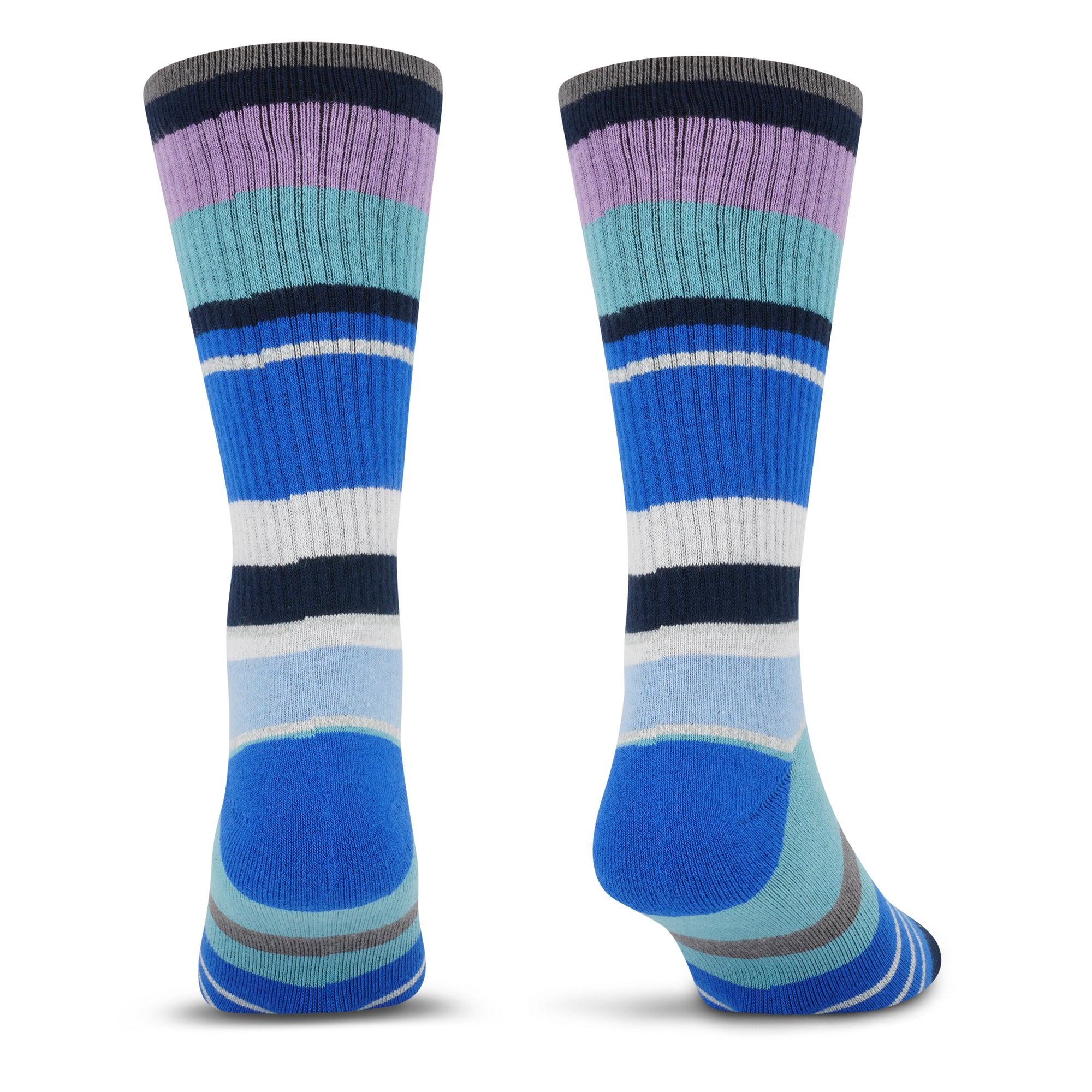 Premium Crew Socks Electric Stripe Blue