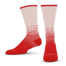 Premium Crew Socks Static Stripe Red