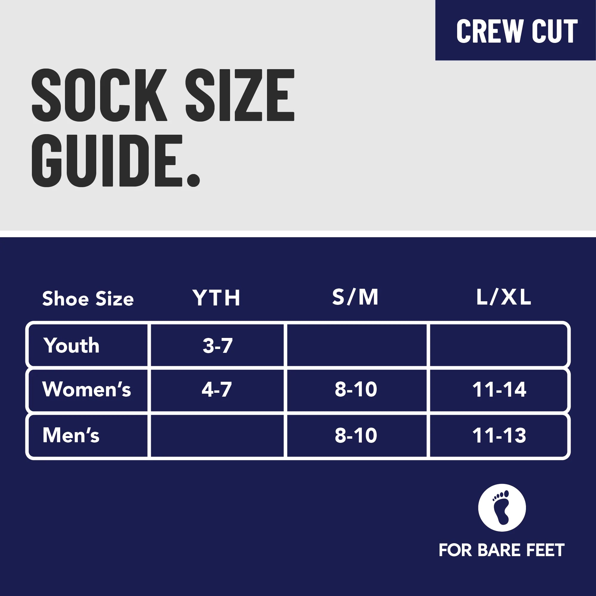 Premium Crew Socks Split Stripe Blue