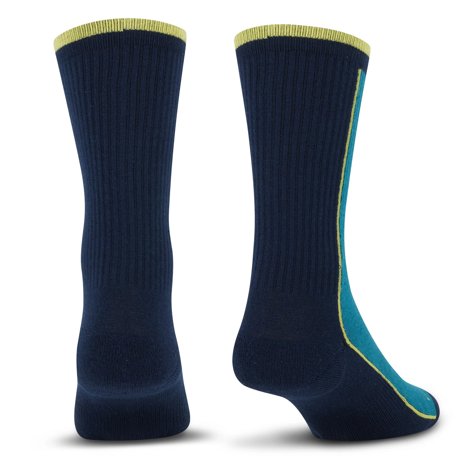 Premium Crew Socks Split Stripe Blue