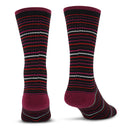 Premium Crew Socks Thin Stripe Pink