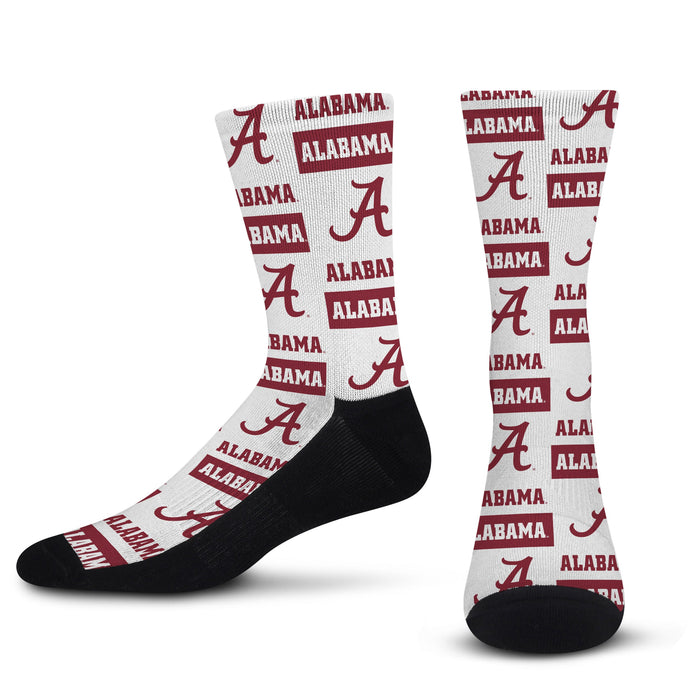 For Bare Feet Adults' University of Alabama Yeti Sweater Crew Socks