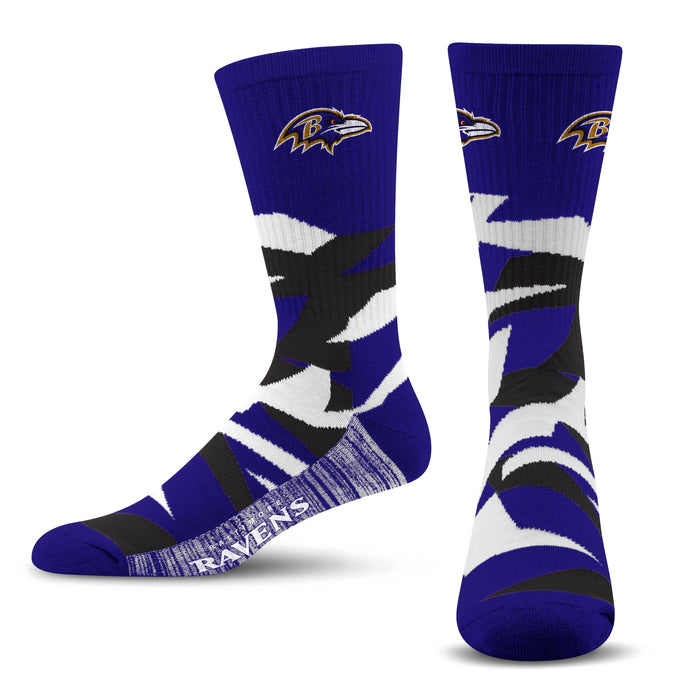 Baltimore Ravens Breakout Premium Crew Socks