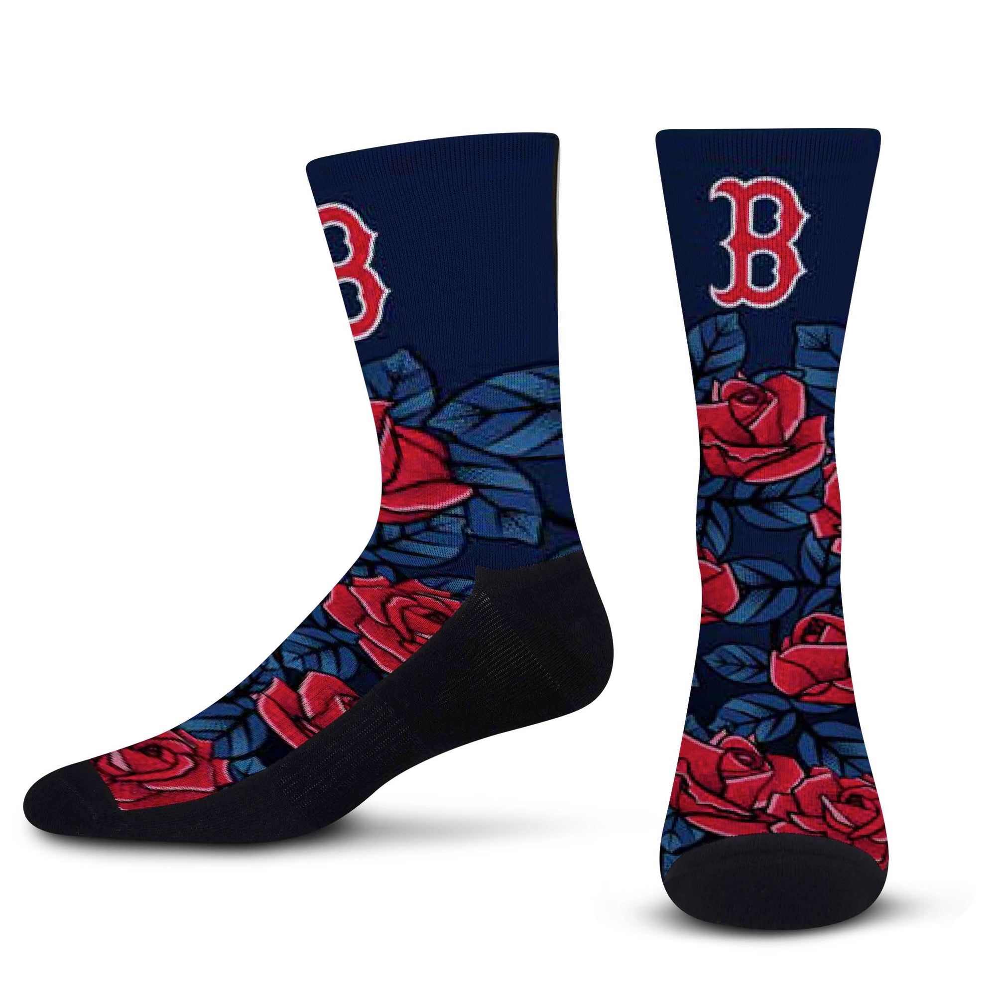 red sox dress socks Boston Red Sox Roses L/XL