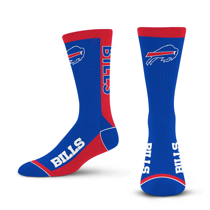 For Bare Feet Buffalo Bills End to End Crew Socks