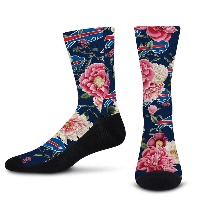 Ladies for Bare Feet Tail Swoop Socks Buffalo Bills