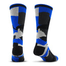 Premium Crew Socks - Camo Blue