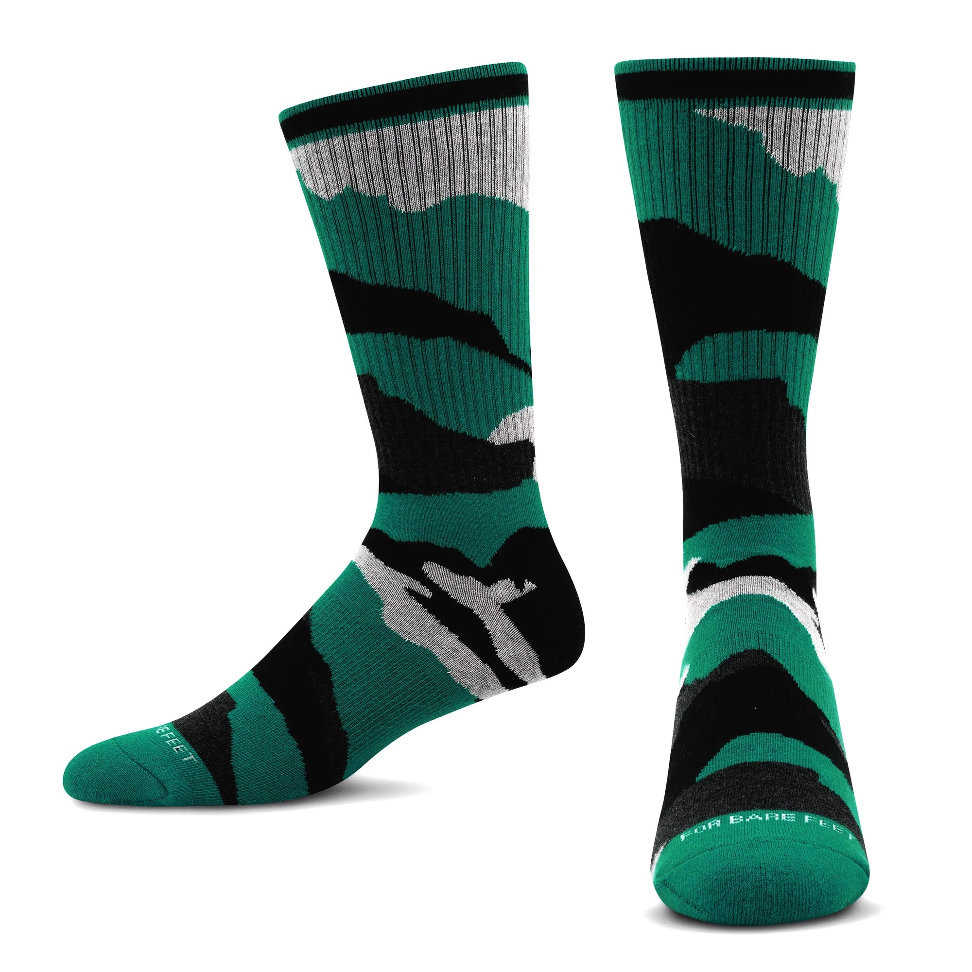 Premium Crew Socks Camo Green