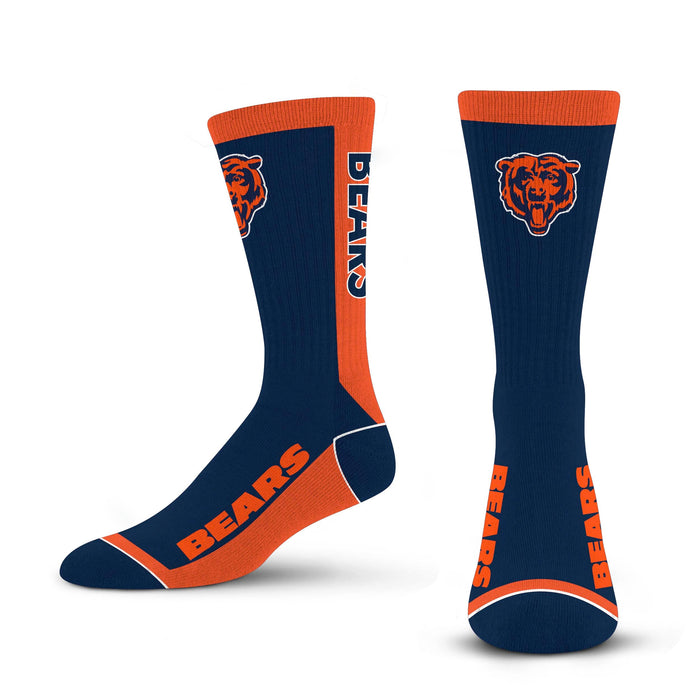 For Bare Feet Chicago Bears Rainbow Cozy Socks