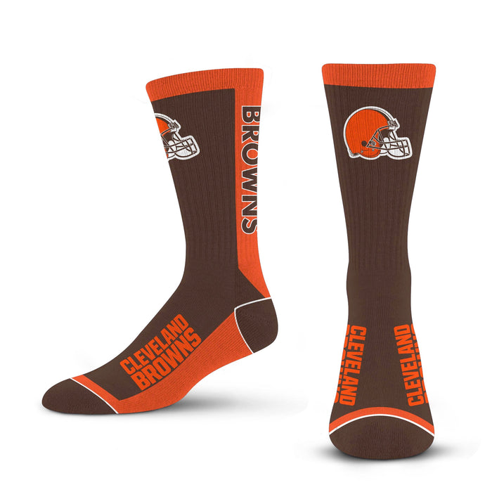 Officially Licensed NFL Cleveland Browns Pinstripe Socks, Youth Size | for Bare Feet