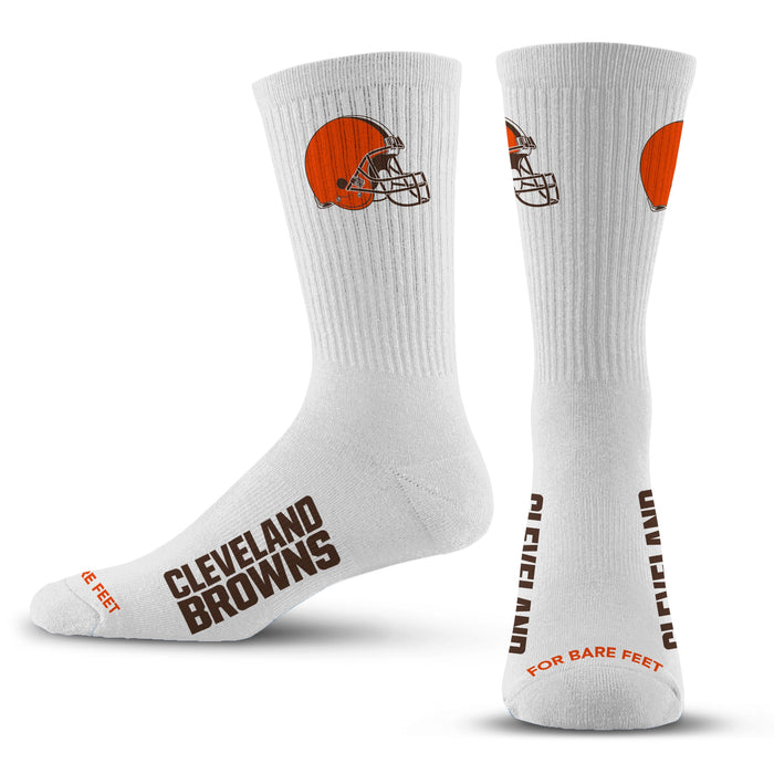 For Bare Feet Cleveland Browns Rainbow II Cozy Socks