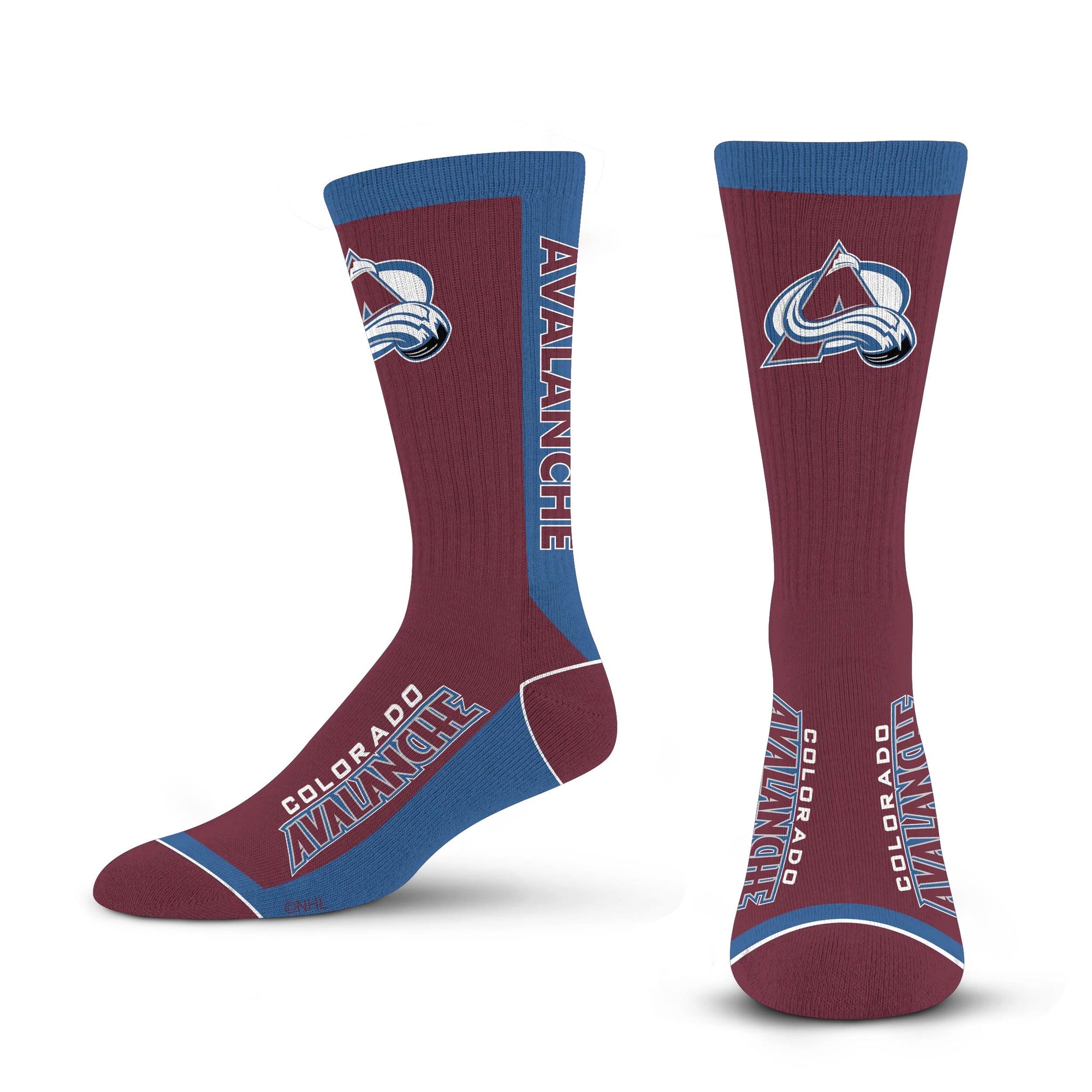 Officially Licensed NHL Colorado Avalanche Legend Premium Crew Socks Socks, Size Small/Medium | for Bare Feet