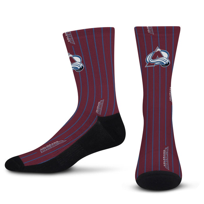Officially Licensed NHL Colorado Avalanche Legend Premium Crew Socks Socks, Size Small/Medium | for Bare Feet