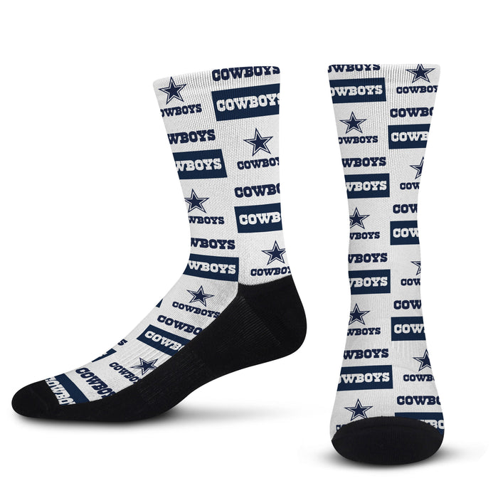 Dallas Cowboys For Bare Feet Zubaz Zubified Crew Socks