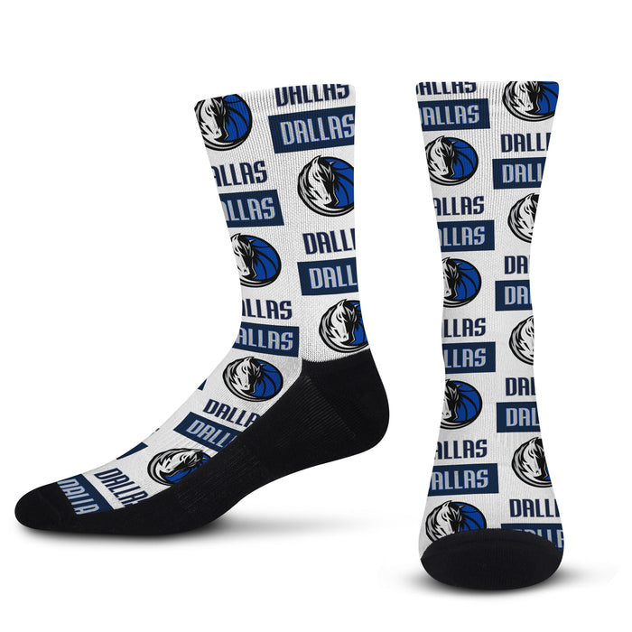 Officially Licensed NBA Dallas Mavericks Zubaz Fever Socks, Size Large/XL | for Bare Feet