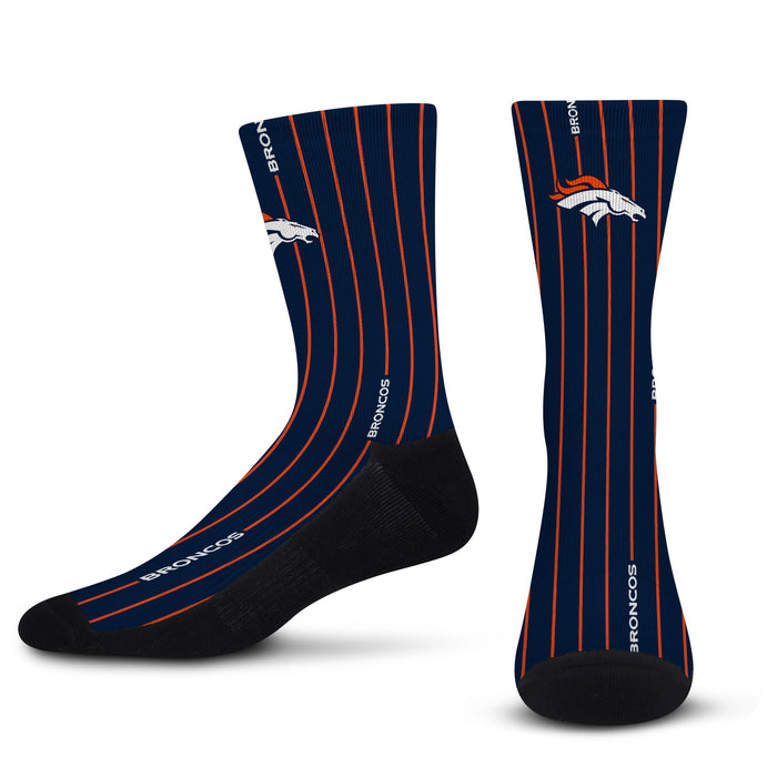 For Bare Feet Denver Broncos Holiday Cheer Sweater Crew Socks