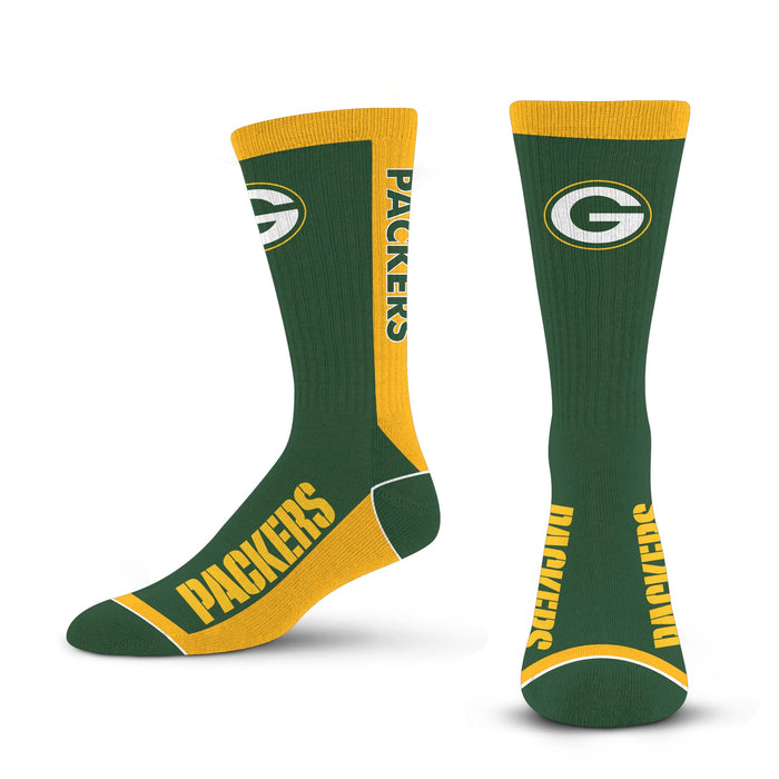 Green Bay Packers Colorblock Footy Slipper Socks