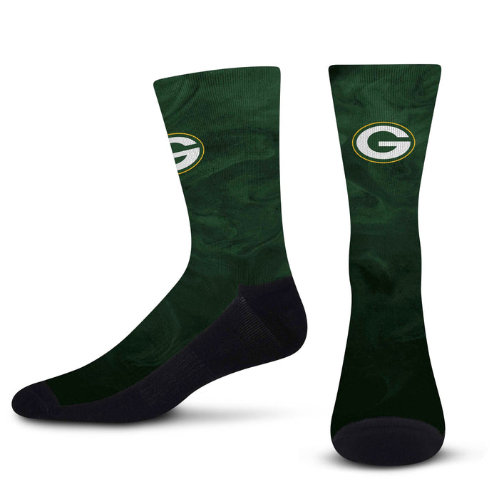 For Bare Feet Women's Green Bay Packers Rainbow II Socks