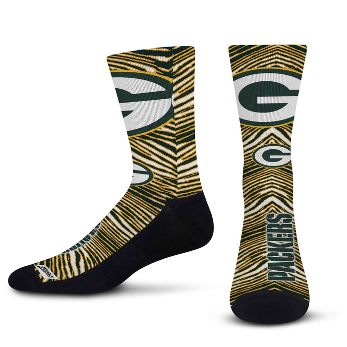 Green Bay Packers NFL Womens Fan Footy 3 Pack Slipper Socks