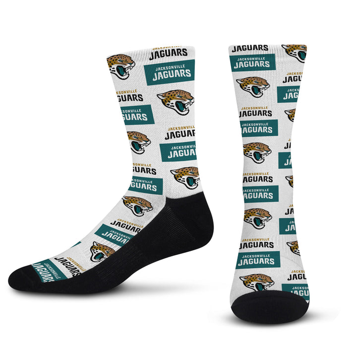 Officially Licensed NFL Jacksonville Jaguars Flash 3 Pack Socks, Size Large | for Bare Feet