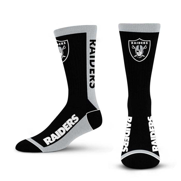 Officially Licensed NFL Las Vegas Raiders Poster Print Socks, Youth Size | for Bare Feet