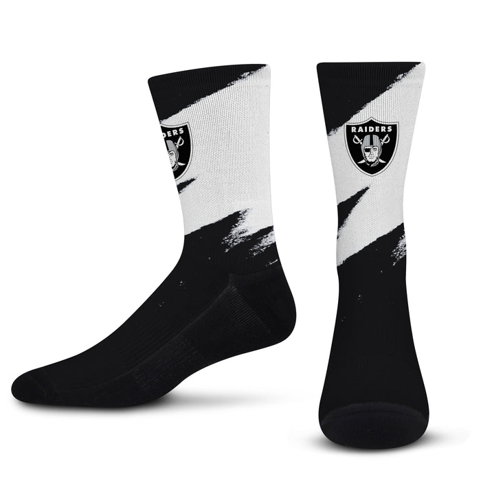 Men's For Bare Feet Las Vegas Raiders Quarter-Length Socks Two-Pack Set