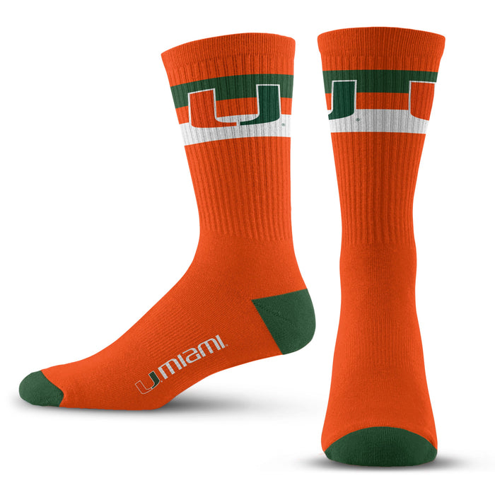 Miami Hurricanes Legend Premium Crew Socks
