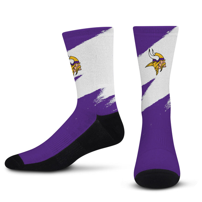 for Bare Feet Minnesota Vikings Toddler Rugby Block Socks