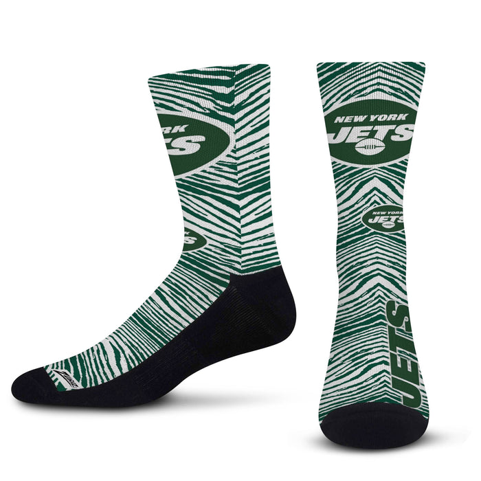 Officially Licensed NFL New York Jets Conversion Oily Socks, Size Small/Medium | for Bare Feet