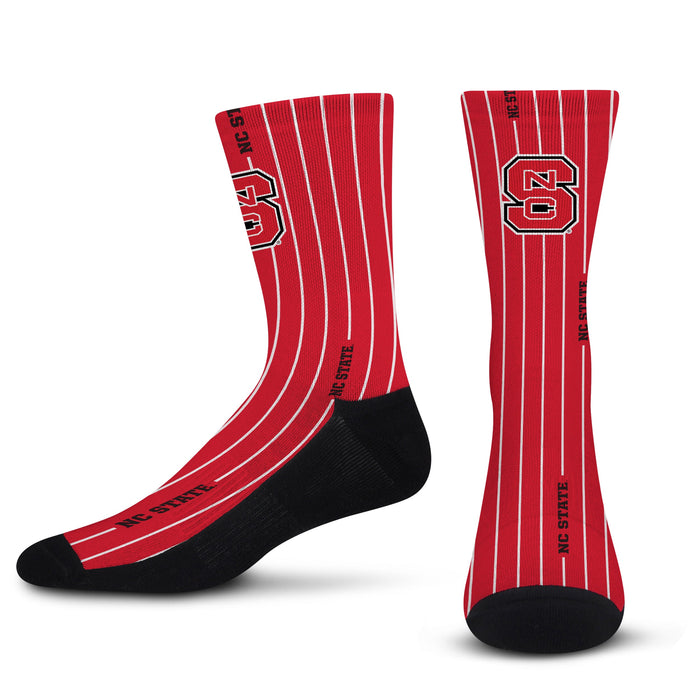 NC State Wolfpack Women's White Wolfhead Tube Socks – Red and