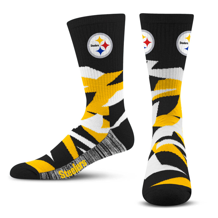 for Bare Feet Women's Pittsburgh Steelers Rainbow RMC Socks