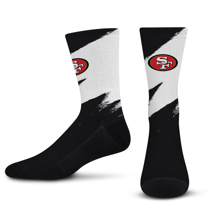 Men's San Francisco 49ers For Bare Feet Three-Pack Quad Socks